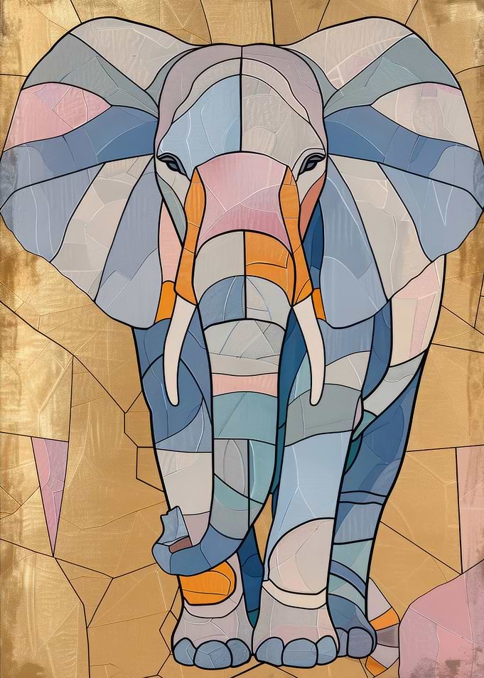 Elephant Gold Decor