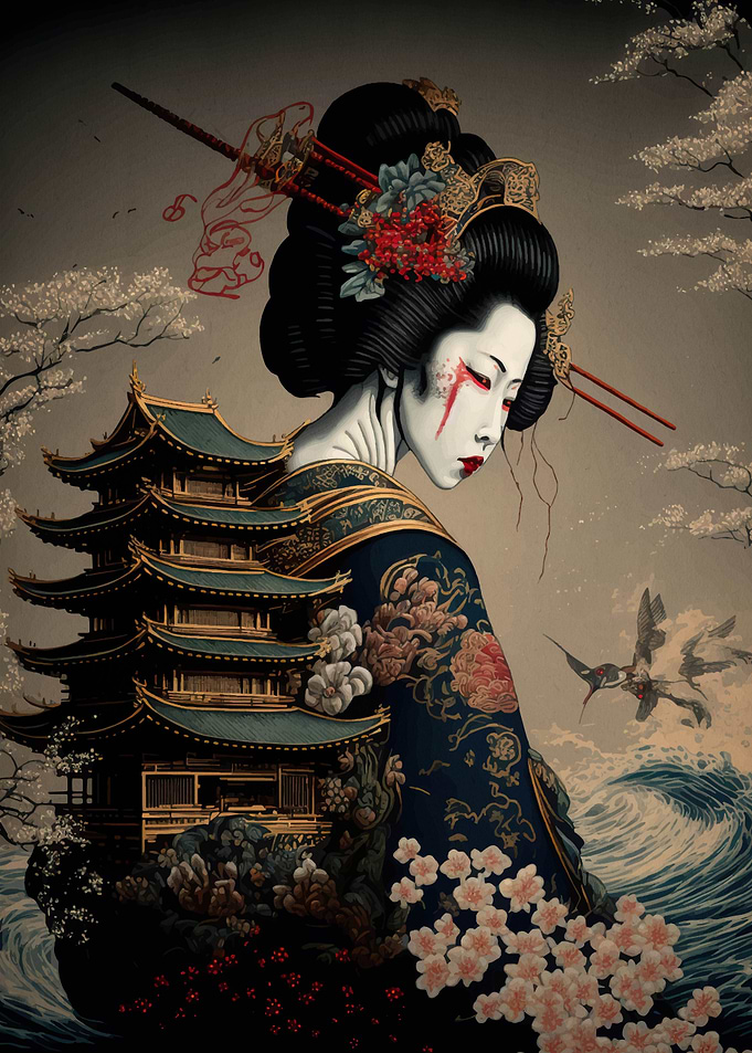Geisha Cherry Blossom