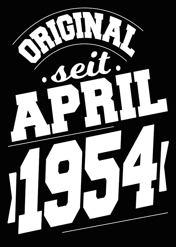 April 1954 70 Jahre