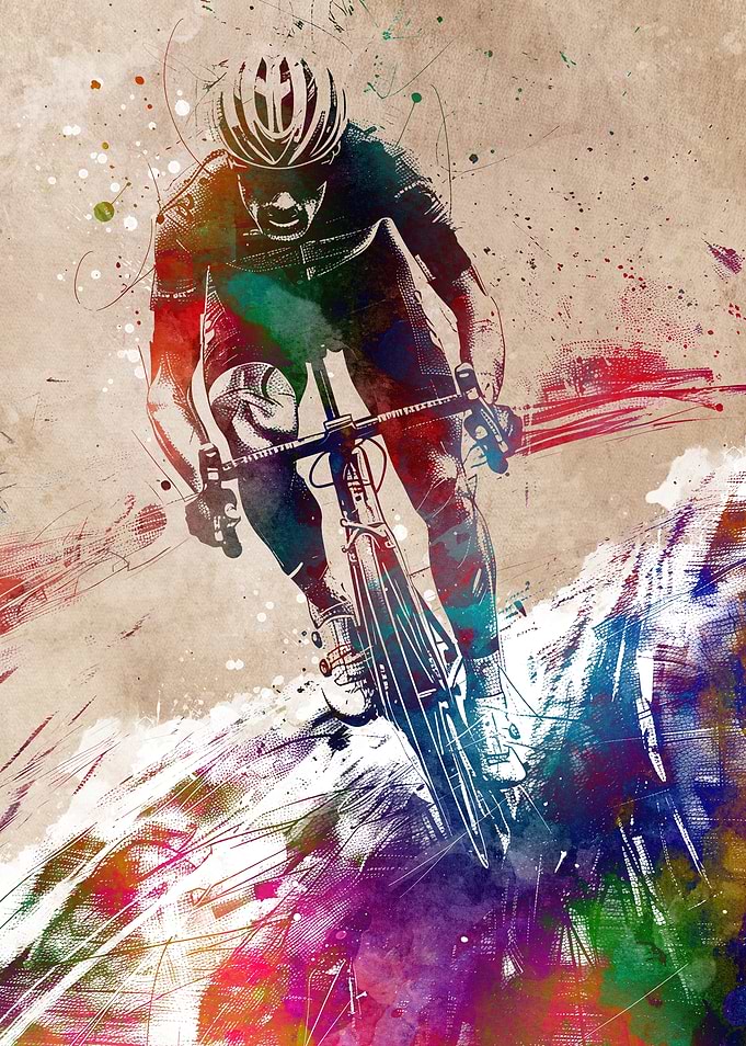 Bicycle sport art