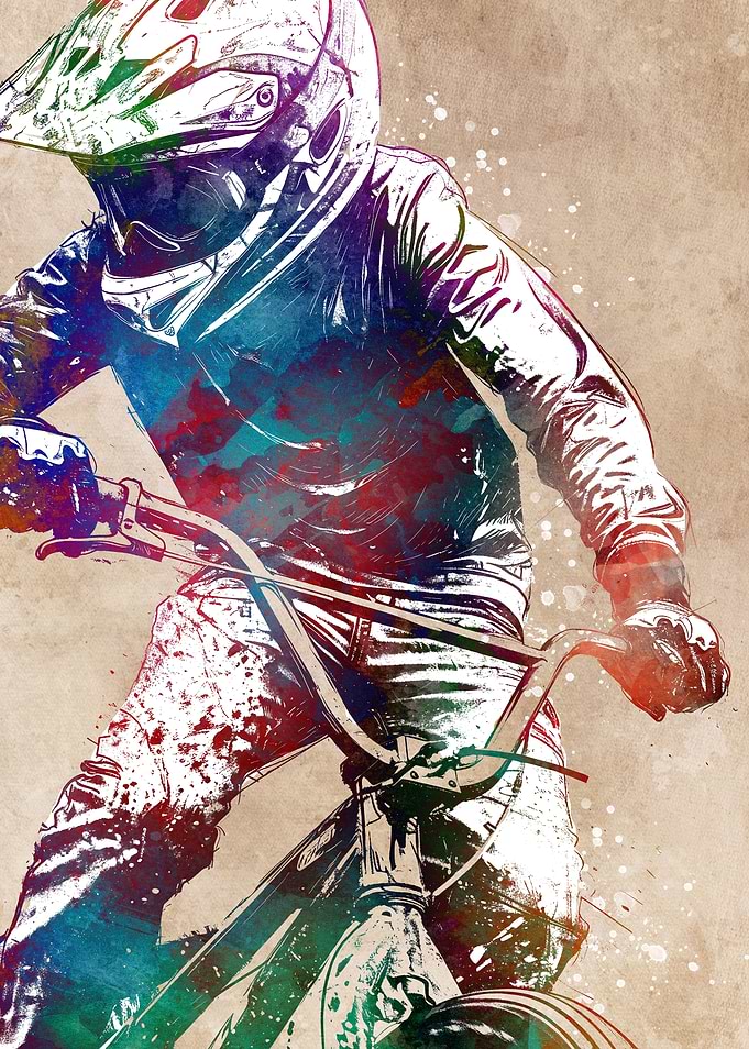 Bicycle sport art