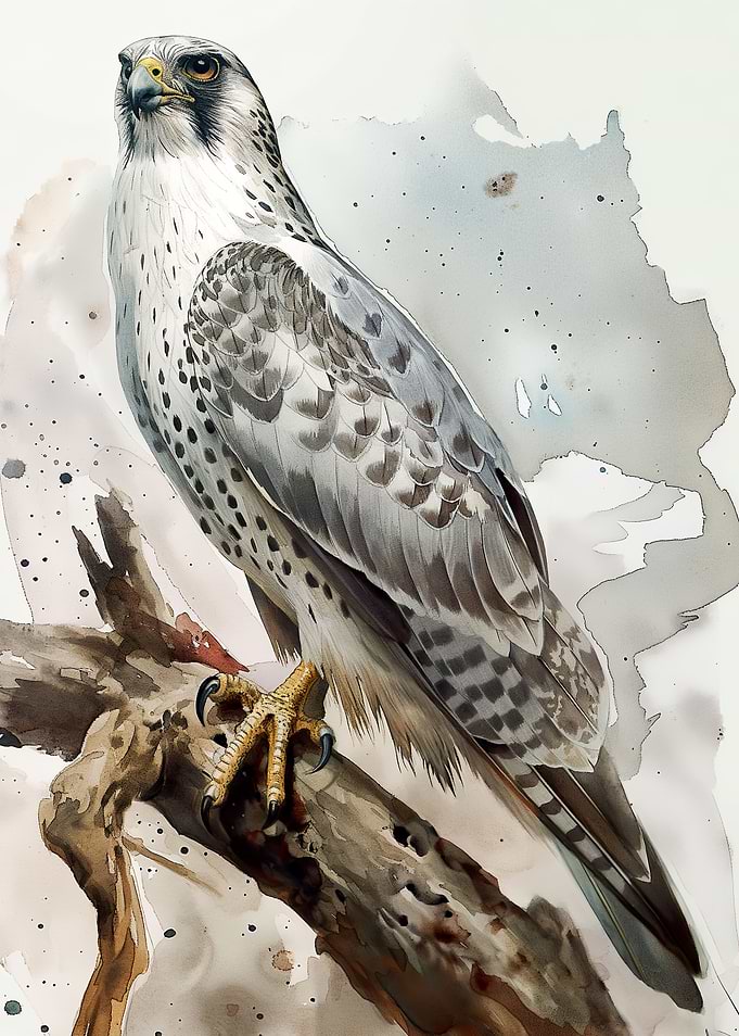 Vintage Gyrfalcon Perch