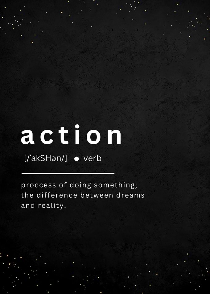 ACTION DEFINITION POSTER