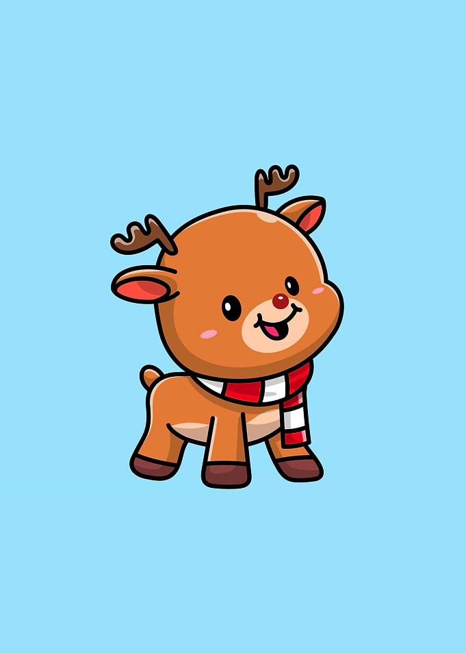 Cute Baby Deer Moose