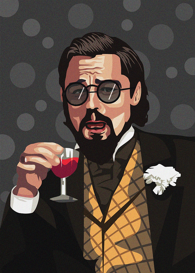 leo glasses meme