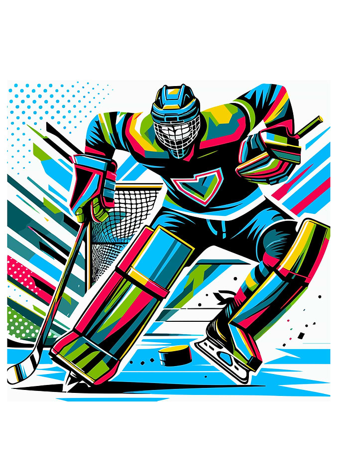 Hockey wpap colorful