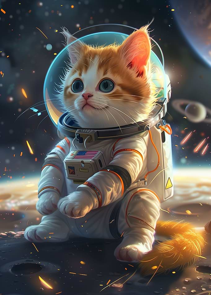 Astronaut Space Cat