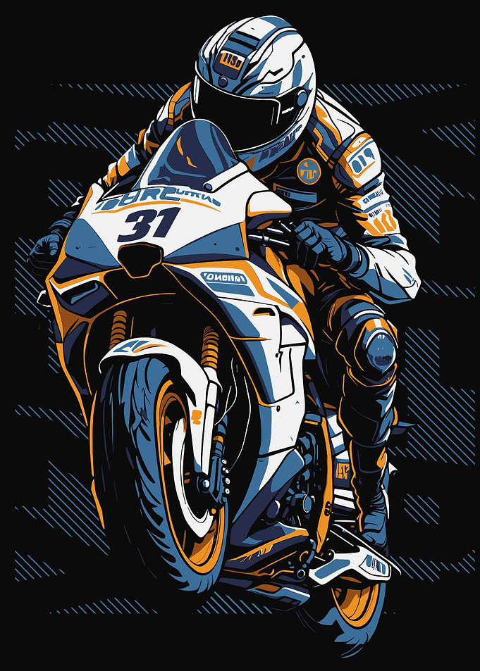 moto gp wpap pop art