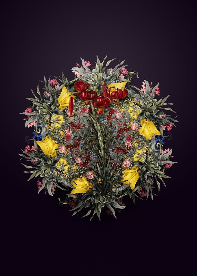 Lily Flower Wreath