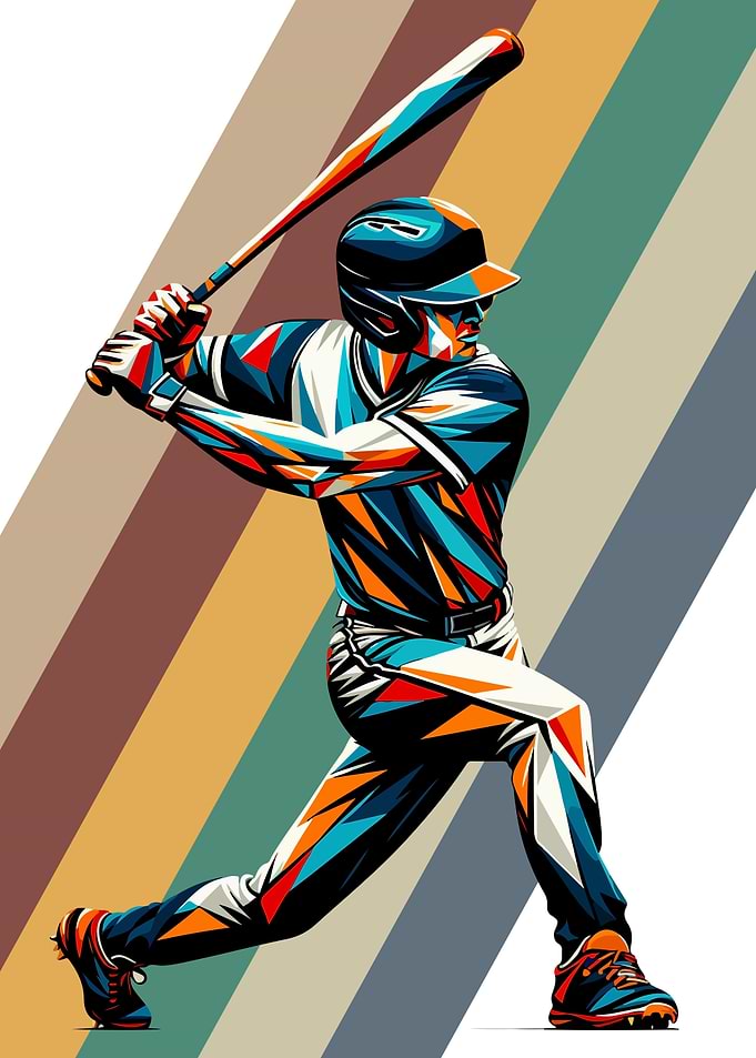 baseball wpap pop art
