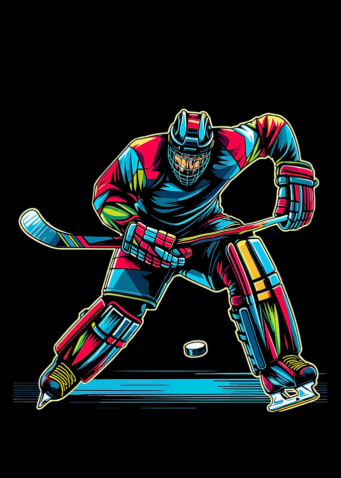 Hockey wpap pop art