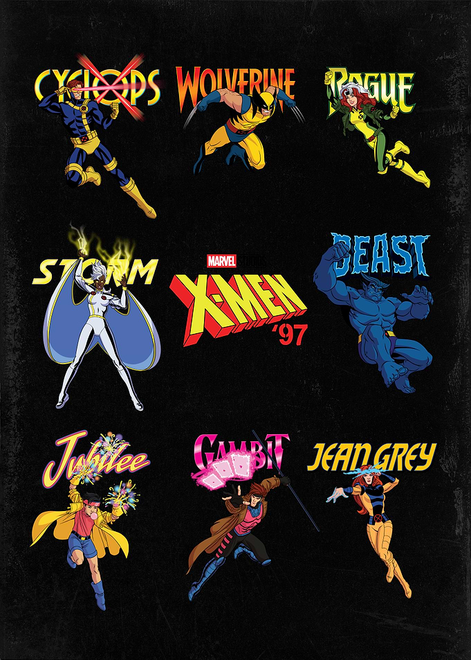X-Men 97 Team logos