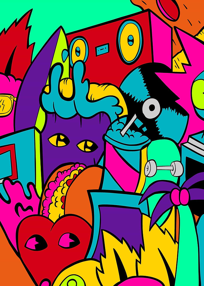 Pop art style