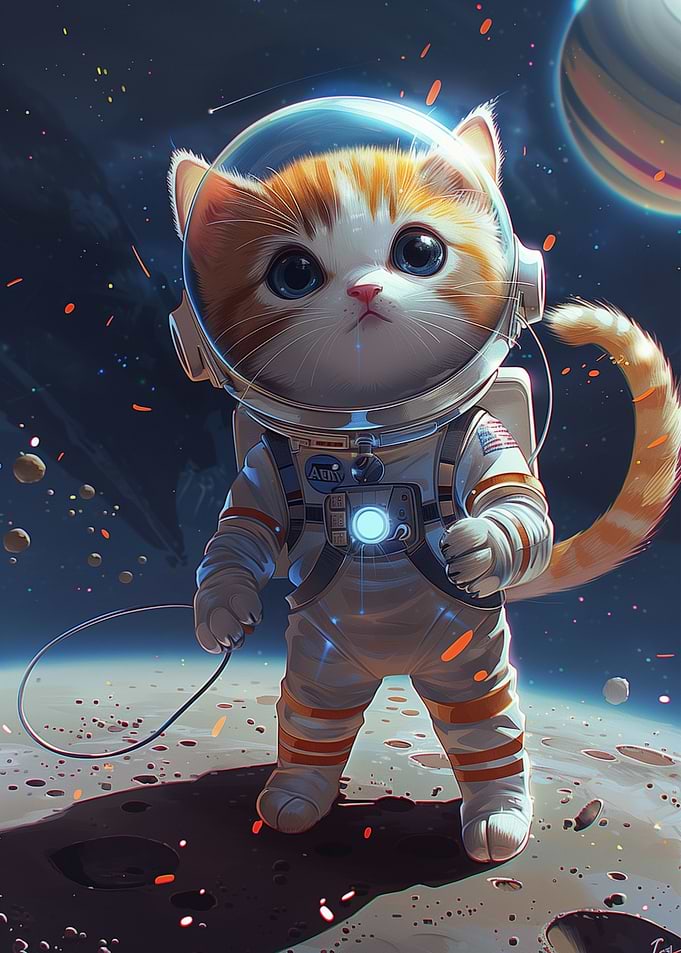 Astronaut Space Cat