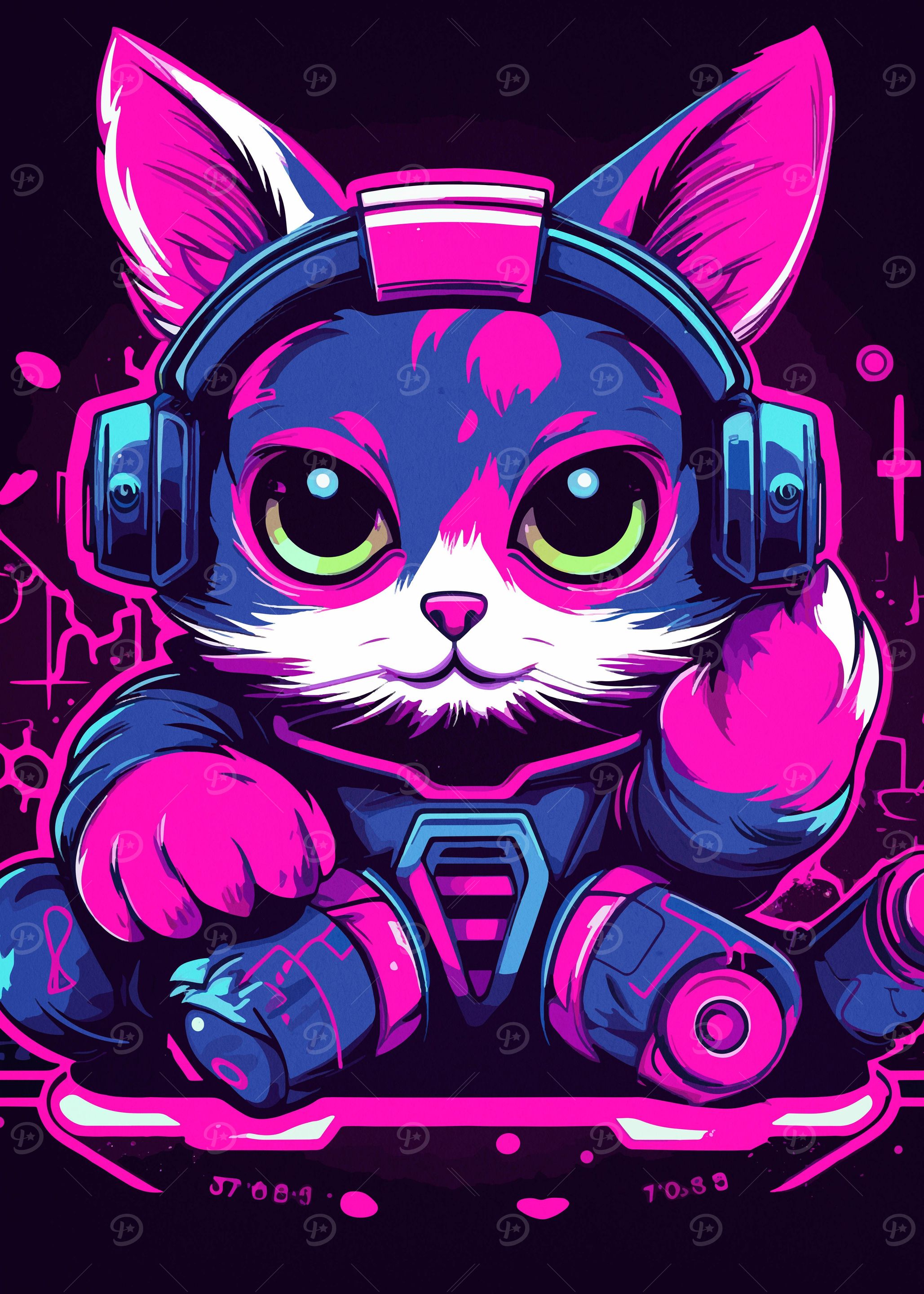 Cat Gamer Gaming