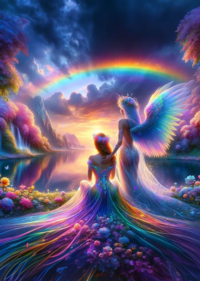Sungazing with Angel