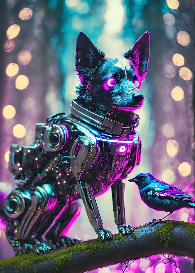 Robotic Dog and Bird