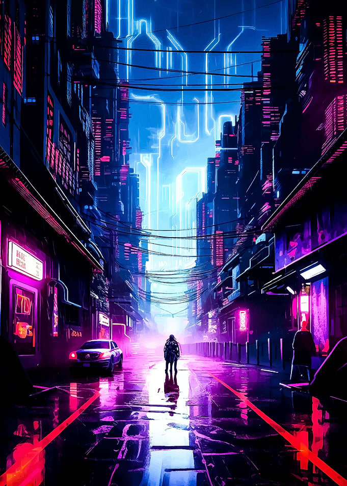 Cyberpunk City Of Night