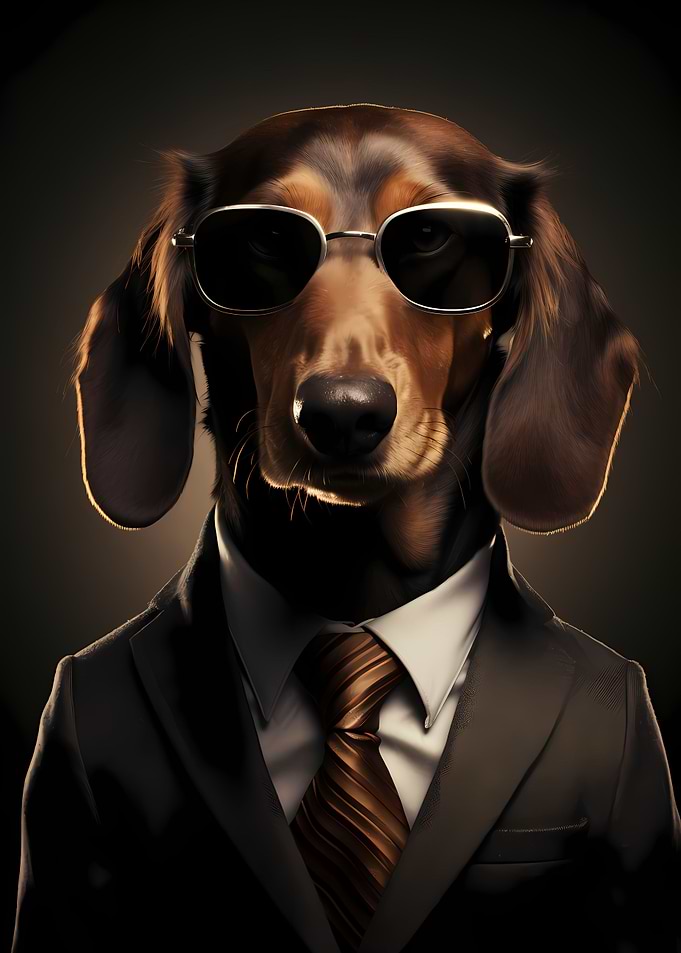 Dachshund as Gentleman Dog