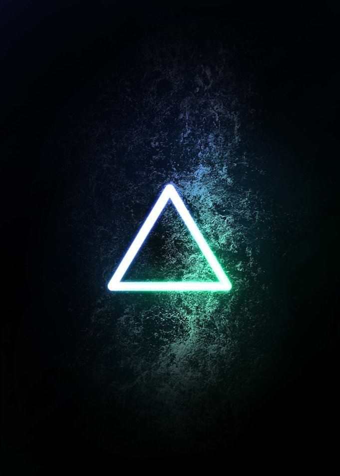 Gradient NEON Triangle