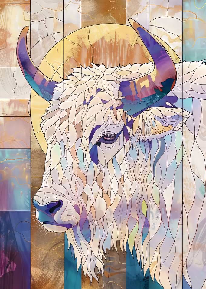 Yak Animal Gold Decor