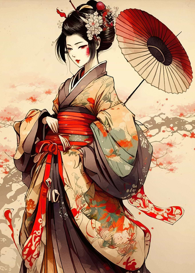 Geisha Cherry Blossom