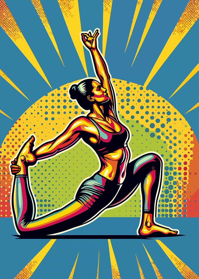 Yoga pop art wpap