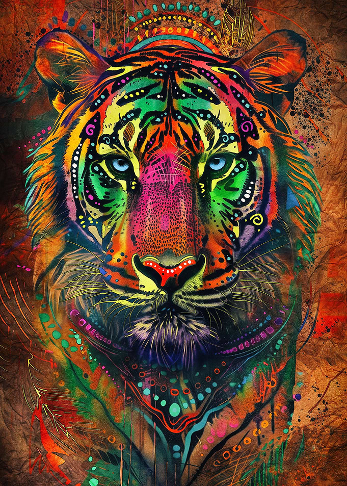 Colorful Tiger