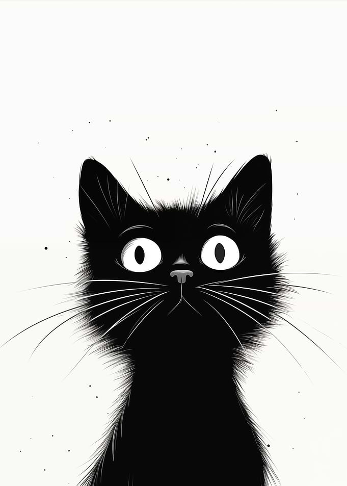 Cute Black Kitten Cat