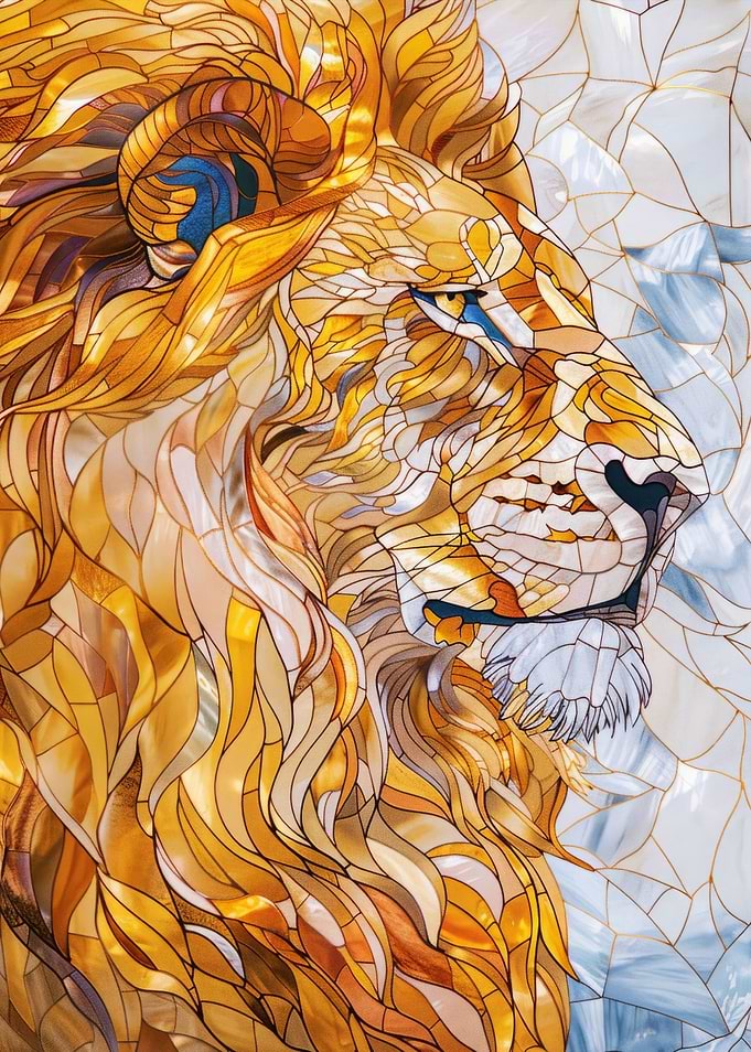 Lion Animal Gold Decor