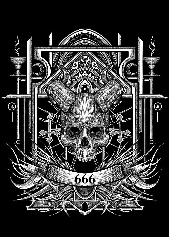 Skull 666