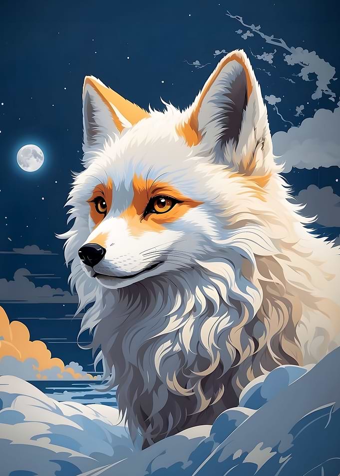 Cute Fluffy Arctic Fox
