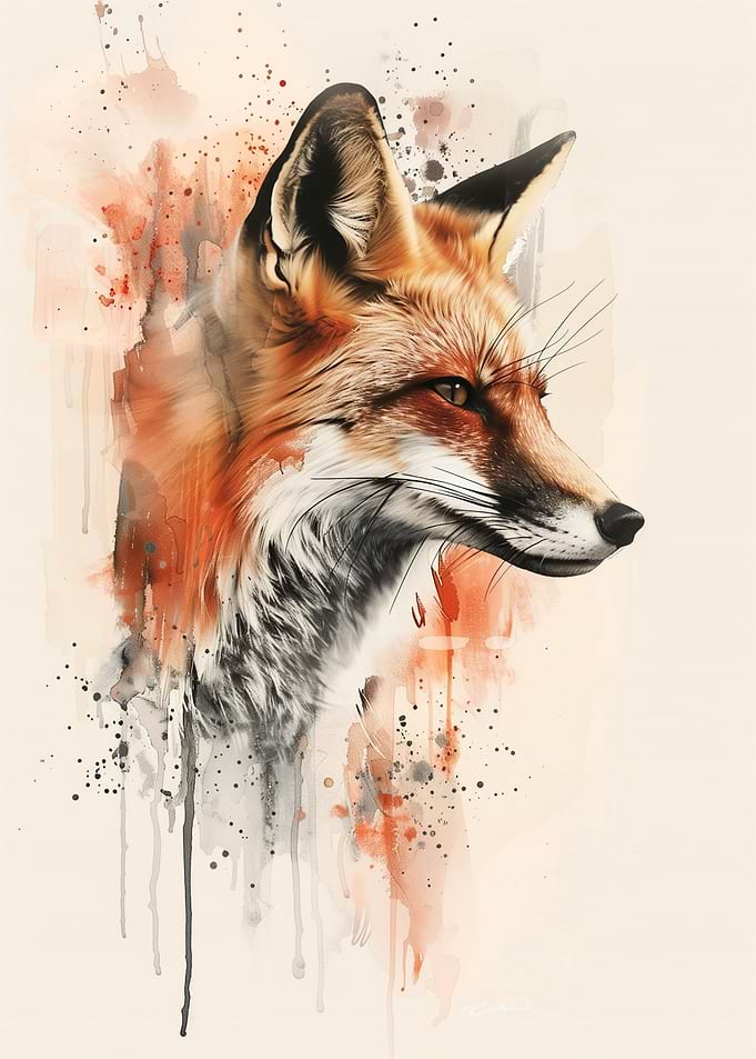 Fox Watercolor