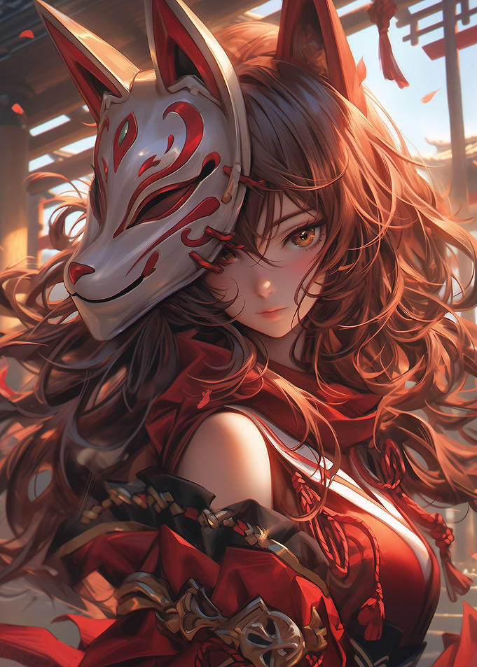 Anime Fox Samurai Maid
