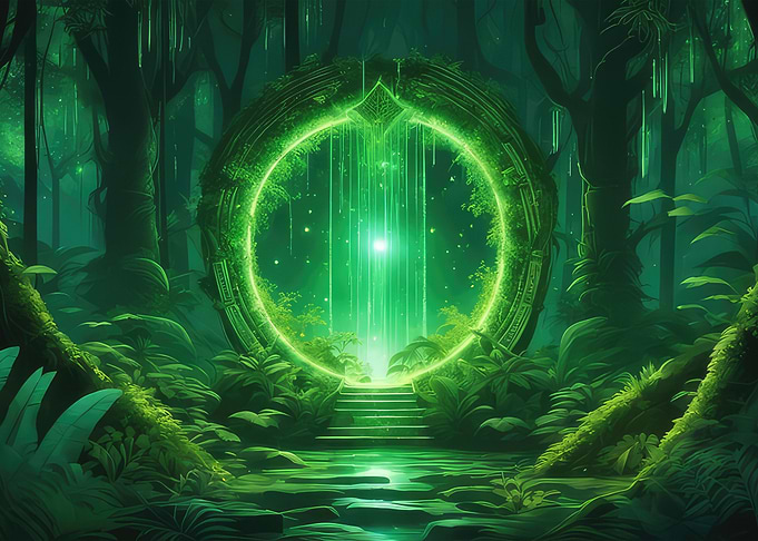 Fantasy portal forest