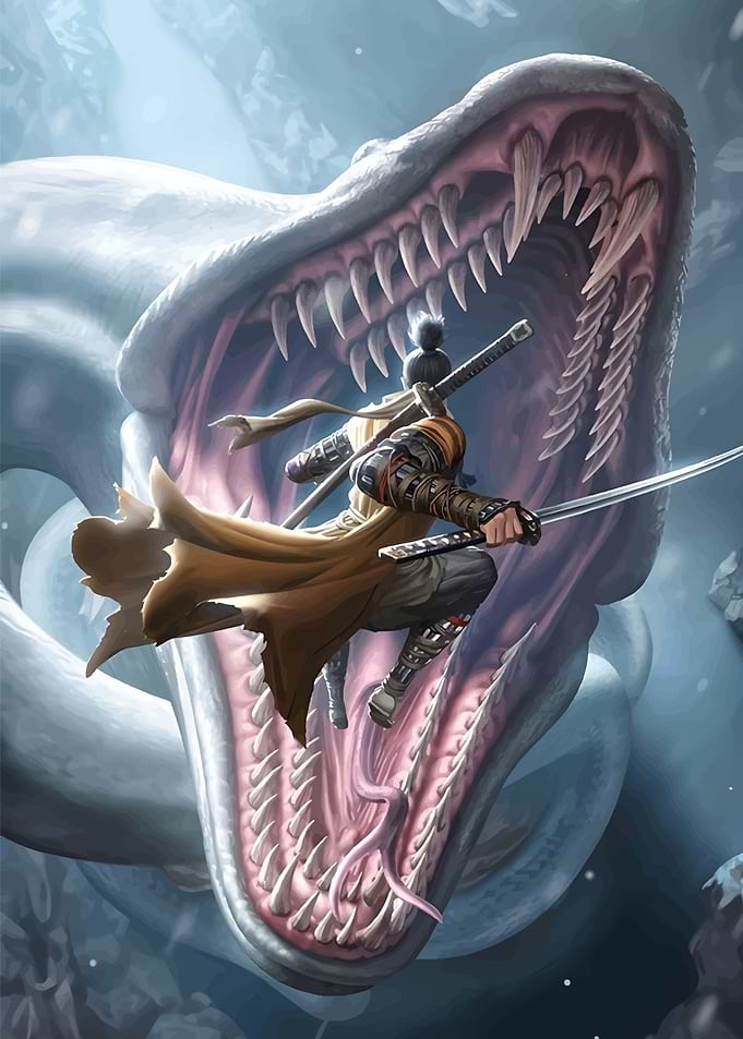 Samurai vs Dragon