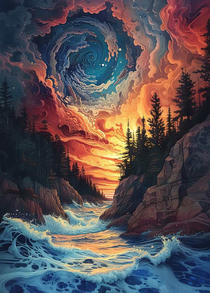 mountain sunset