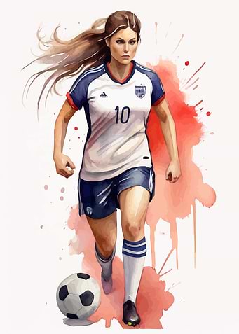 Woman soccer player