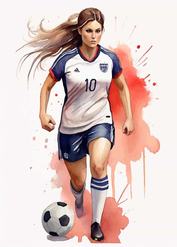 Woman soccer player