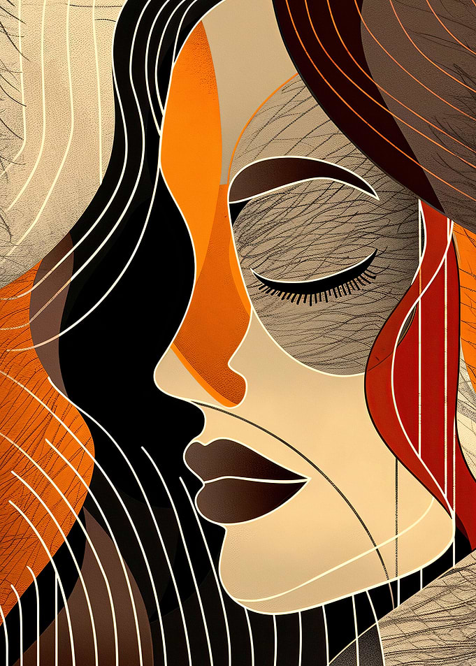 Abstract Woman Face