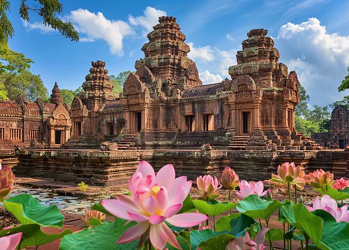 A majestic view of ancient