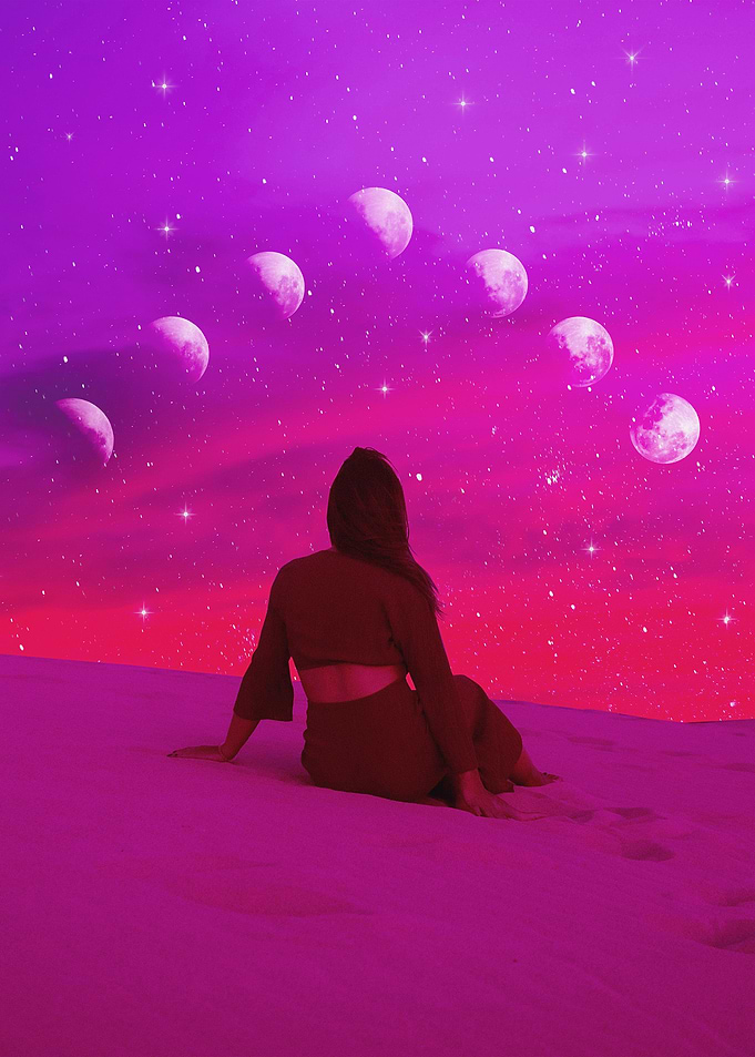 Moon Pink Desert
