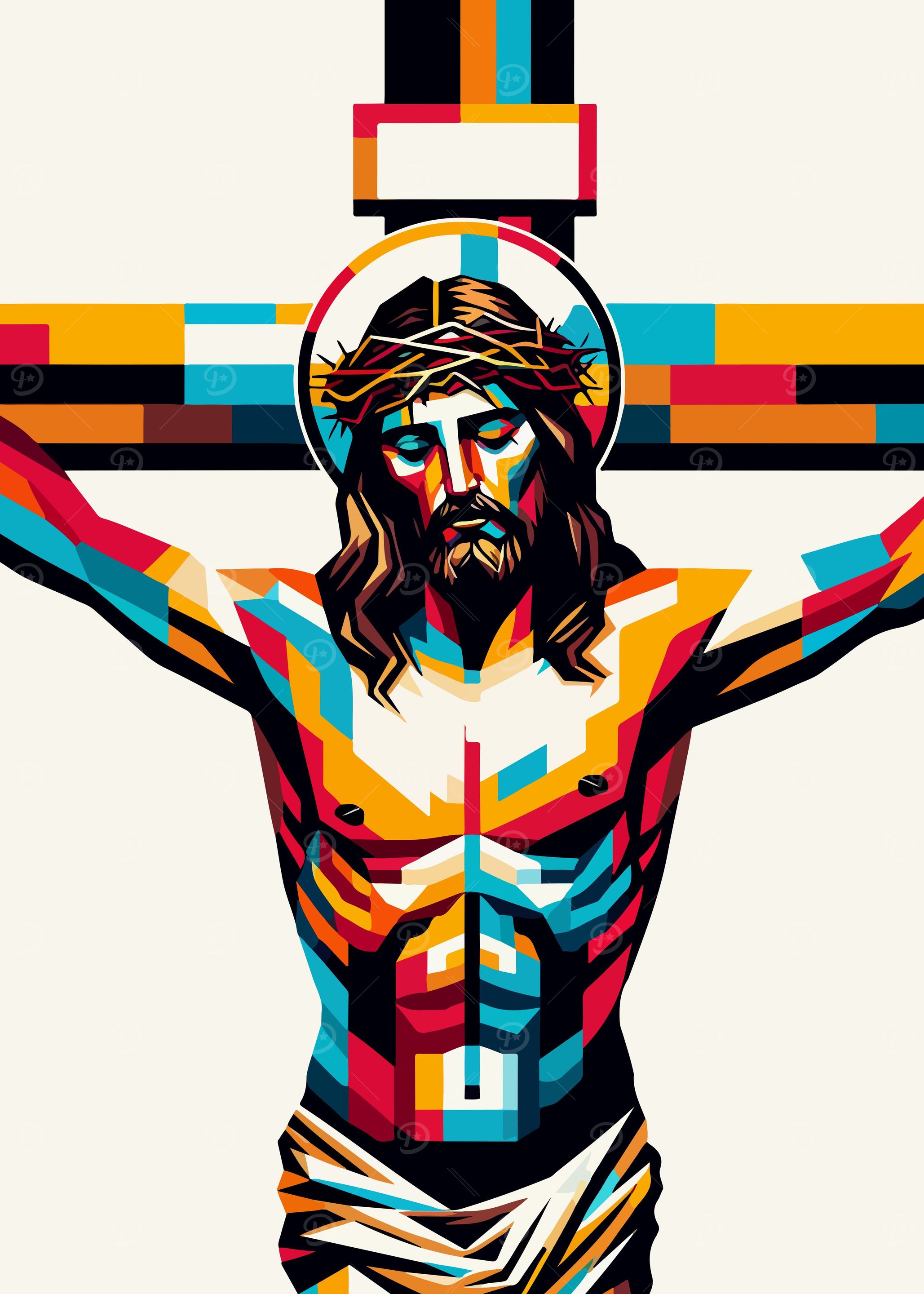 Jesus on the cross wpap