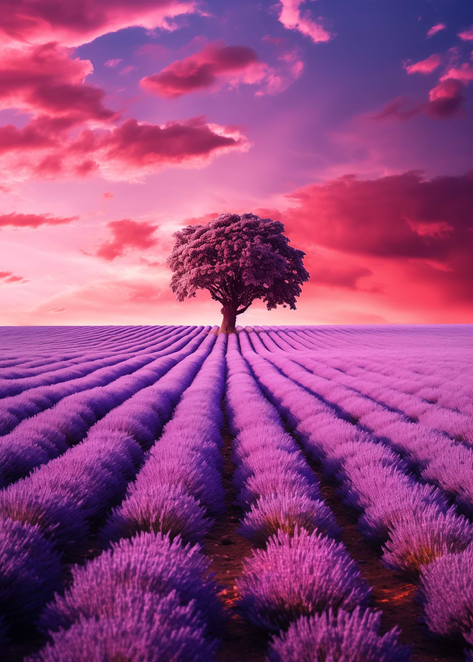 Botanical Lavender Flower