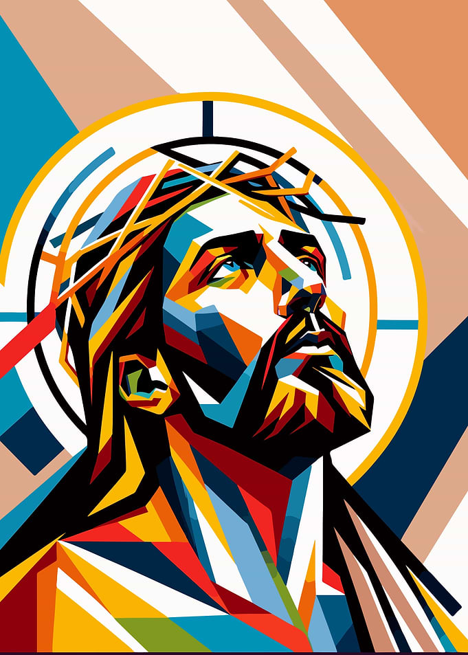 Jesus Christ wpap pop art