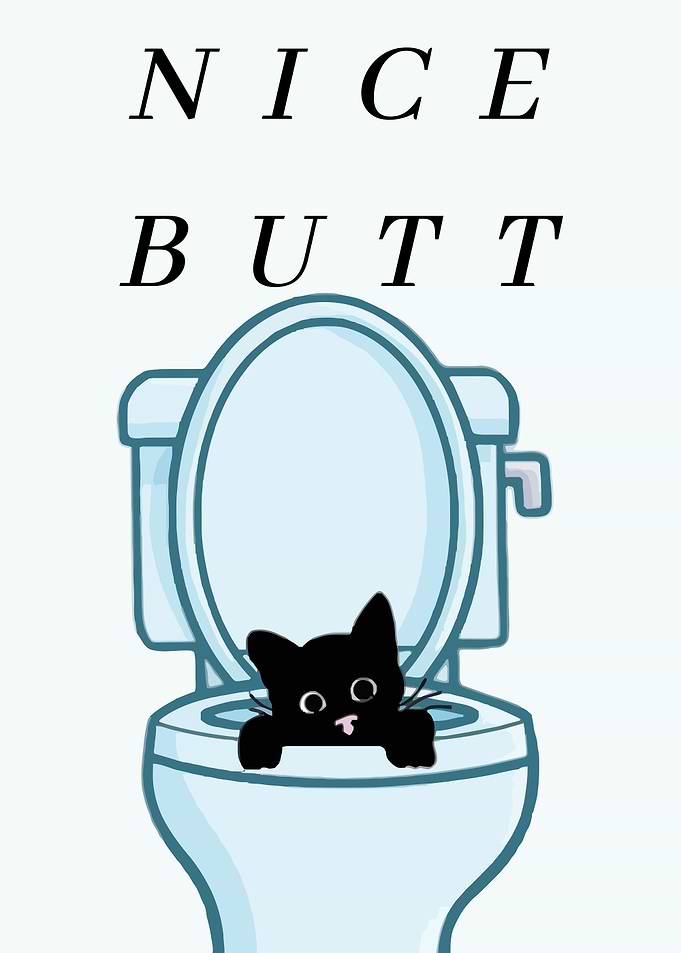 Funny Bathroom Nice Butt