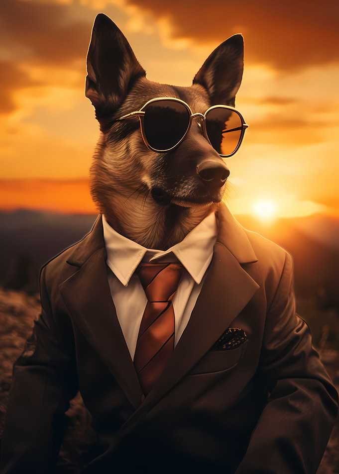 German Shepherd Gentleman