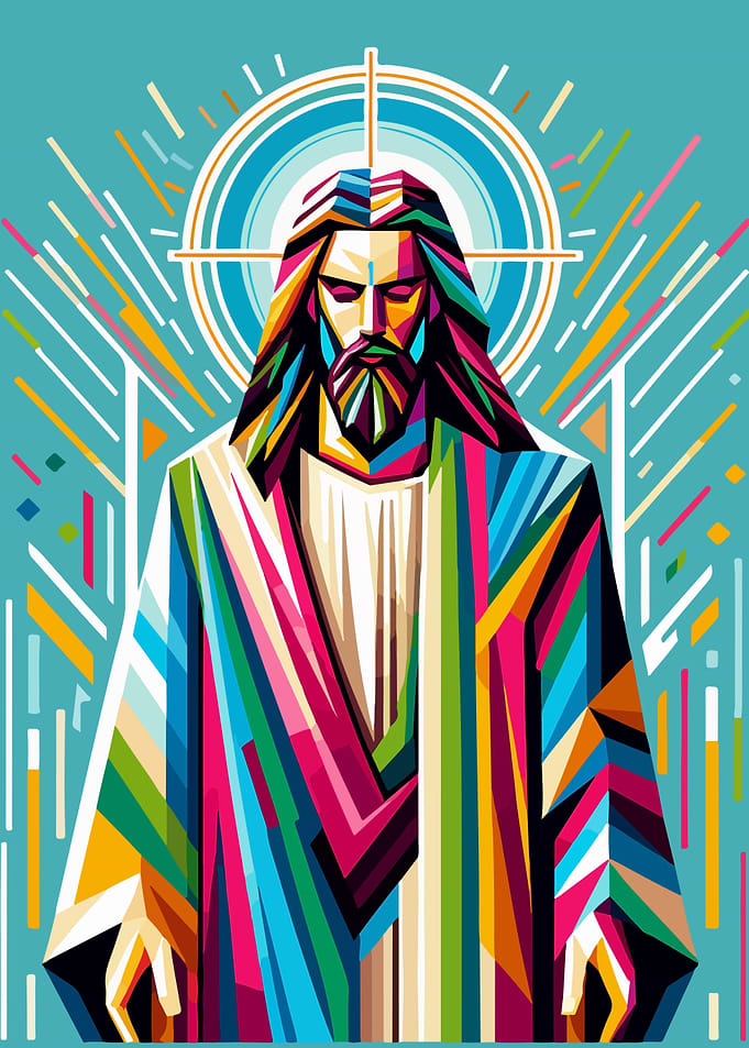 Jesus Christ wpap pop art