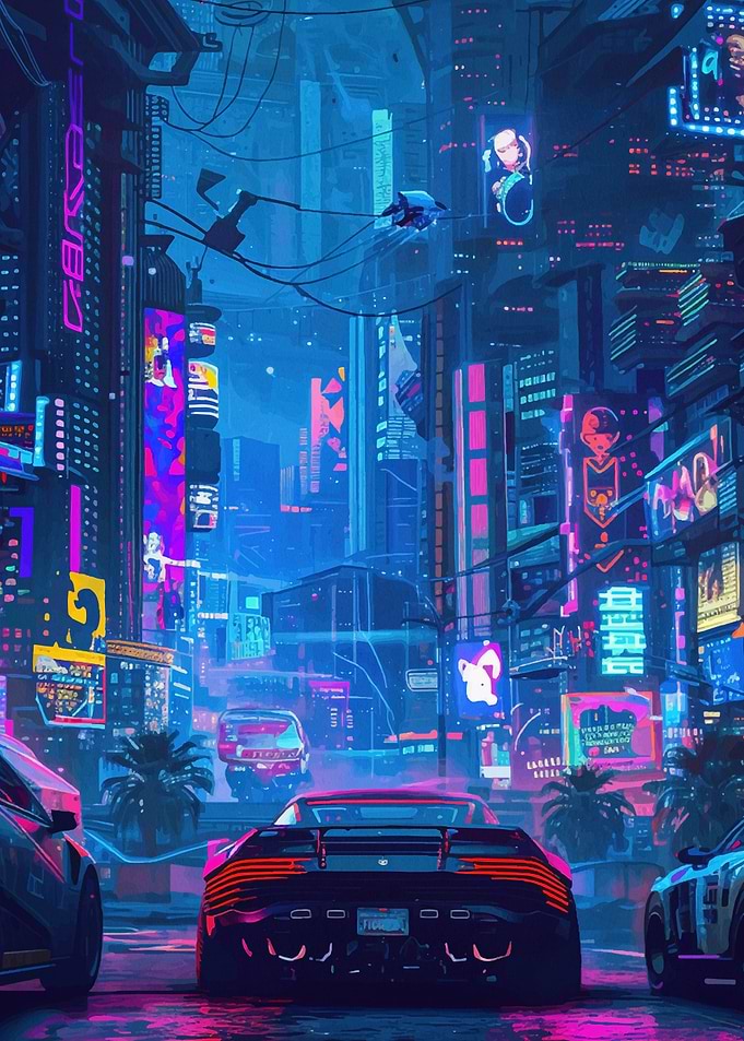 Cyberpunk City Japan