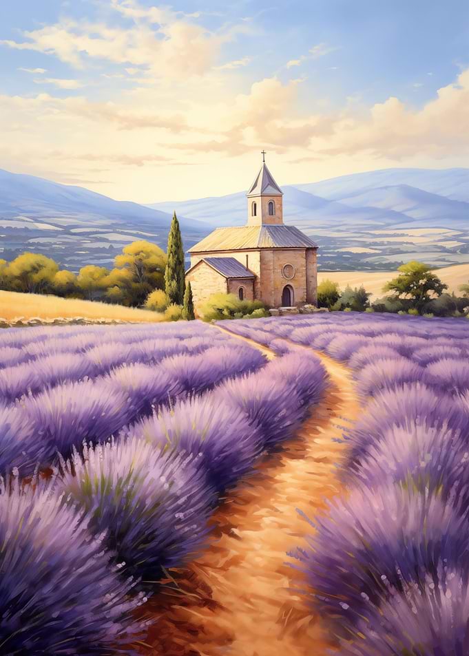 Botanical Lavender Flower